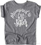 👕 colorful big sister announcement t-shirt for baby and toddler girls by olive loves apple - sibling outfits логотип