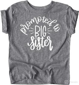 img 2 attached to 👕 Colorful Big Sister Announcement T-Shirt for Baby and Toddler Girls by Olive Loves Apple - Sibling Outfits