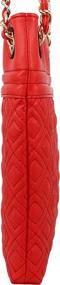 img 2 attached to 👜 BRENTANO Quilted Leather Handbags & Wallets: Stylish Shoulder Tassel Bags for Women