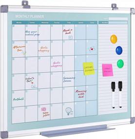 img 4 attached to MAKELLO Magnetic Dry Erase Calender Whiteboard: Perfect For Home, Bedroom, Office & Classroom - 24X18 Inches