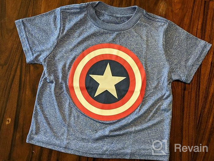 img 1 attached to Boys' Clothing: Marvel Captain America 👕 Toddler T-Shirt for Tops, Tees & Shirts review by David Miller