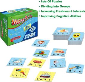 img 1 attached to Interactive Spelling Puzzles for Preschoolers: 72 Word Blocks with Error Correction Mechanism (3 and 4 Pieces, Double Sided)