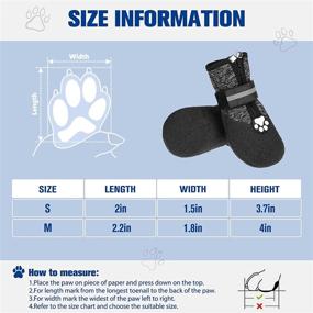 img 3 attached to VKPETFR Breathable Dog Boots Protector Heat