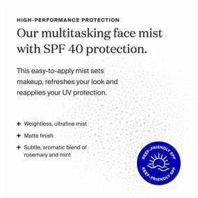 img 2 attached to Supergoop! (Re)Setting Refreshing Mist - SPF 40 PA+++ Facial Mist With Pollution Filtering - Sets Makeup, Refreshes UV Protection And Provides Natural Scent - 1 Fl Oz