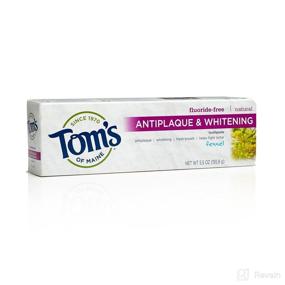 img 1 attached to Toms Maine Fluoride Free Antiplaque Toothpaste Oral Care ~ Toothpaste