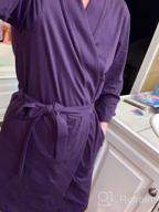 img 1 attached to Cotton Kimono Robes For Women: Lightweight And Soft Bath Robe For Comfortable Sleepwear review by Antoine Collins
