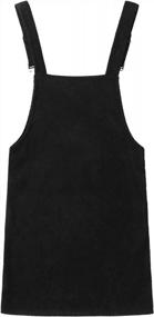 img 3 attached to Women'S Corduroy Pinafore Dress With Bib Pocket - Floerns