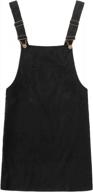 women's corduroy pinafore dress with bib pocket - floerns логотип