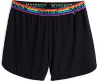 tomboyx micromodal super soft and stretchy pajama shorts - all day comfort (xs-4x) logo