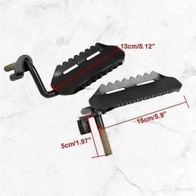 img 1 attached to 🚪 Front Door Footrest Footpegs Foot Rest Pedals for Jeep Wrangler JK 2007-2017 by AUXMART