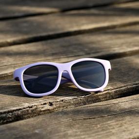 img 1 attached to Гибкие поляризованные детские солнцезащитные очки с ремешком для мальчиков и девочек UV400 Protection-Age 0-24 Month