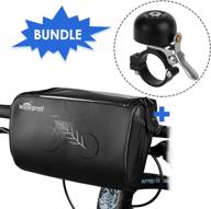 wotow bundle: waterproof bike handlebar bag + mini loud bike bell with accessories for ultimate cycling convenience logo