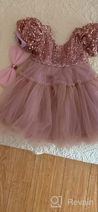 img 1 attached to NNJXD Toddler And Baby Girl Wedding Dress With Tulle Flower Princess Design review by Jessica Smith