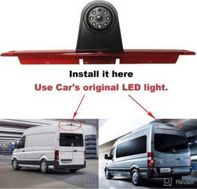 img 1 attached to 🚗 LED Light Parking Backup Camera for Mercedes-Benz Sprinter / VW Crafter Vans - Canying Car Brake Light