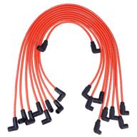 🔌 high performance spark plug wire set for electronic hei sbc bbc 350 383 454 (9 pcs) - 10.5mm logo