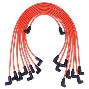 img 4 attached to 🔌 High Performance Spark Plug Wire Set for Electronic HEI SBC BBC 350 383 454 (9 Pcs) - 10.5MM