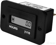 🕒 digital lcd hour meter by runleader - resettable total hours, ac 86v to 230v - ideal for ztr lawn mower, tractor, generator, golf cart, club car, scrubber, marine, atv, motor compressor, and other powered equipment логотип