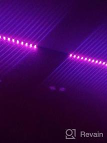 img 6 attached to Tenmiro 32,8 фута RGB LED интеллектуальные светодиодные полоски со сменой цвета в ритме музыки с пультом дистанционного управления для спальни, кухни, дома, телевизора, вечеринок и фестивалей
