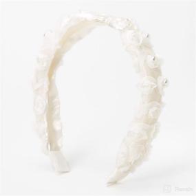 img 2 attached to Floral Chiffon Headband by Claire's - Elegant White Accessory for Hair