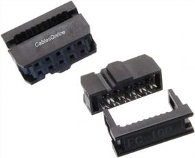 img 1 attached to CablesOnline 10-Pack 10-Pin (2X5) Female IDC разъемы с шагом 2,54 мм для плоского ленточного кабеля, FC-010-10