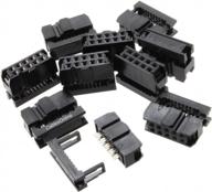 cablesonline 10-pack 10-pin (2x5) female idc 2.54mm pitch connectors for flat ribbon cable, fc-010-10 logo