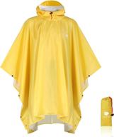 легкое водонепроницаемое пончо от дождя с капюшоном для пеших прогулок и активного отдыха - многоразовая куртка-пальто логотип
