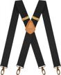 retro-inspired mendeng heavy duty suspenders for men - adjustable x-back with swivel hooks logo