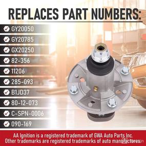 img 2 attached to 🔧 High-Quality Replacement Spindle Assembly for John Deere 42 Deck - Fits Oregon 42/48 Inch Deck Lawn Mowers - Models L100, L105, L107, L108, L110, L120, L130 - GY20050, GY20785, GX20250 Replaceable - 82-356