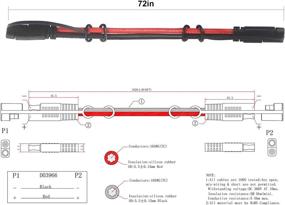 img 3 attached to 🔌 10Gauge SAE Extension Cable 10AWG - 6FT Heavy Duty Battery Charger Extension Cord with Waterproof Cap - SAE to SAE Cable - Quick Disconnect SAE 2Pin Connector - Ideal for Solar Panel Power Connect Plug Harness