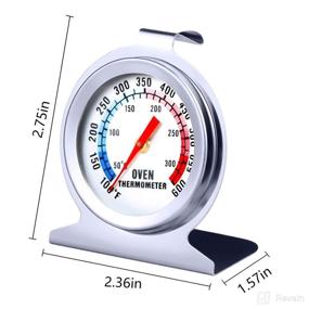 img 3 attached to 🌡️ Accurate and Reliable 2-Pack Stainless Steel Oven Thermometers - Instant Read, 100-600°F - Ideal for Gas and Electric Ovens