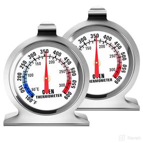 img 4 attached to 🌡️ Accurate and Reliable 2-Pack Stainless Steel Oven Thermometers - Instant Read, 100-600°F - Ideal for Gas and Electric Ovens