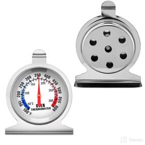 img 1 attached to 🌡️ Accurate and Reliable 2-Pack Stainless Steel Oven Thermometers - Instant Read, 100-600°F - Ideal for Gas and Electric Ovens