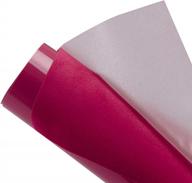 ярко-розовые флокированные виниловые листы с теплопередачей - 20 "x12" iron-on htv для украшения футболок и одежды от hohofilm логотип
