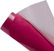 hot pink flocked heat transfer vinyl sheets - 20"x12" iron-on htv for t-shirt and garment decoration by hohofilm logo