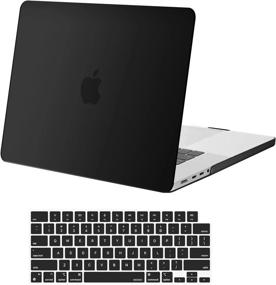 img 4 attached to Protective Hard Shell Case And Keyboard Cover Skin For MacBook Pro 16 Inch A2485 M1 Pro/M1 Max With Liquid Retina XDR Display & Touch ID - Compatible With 2021/2022 Release - Black By MOSISO