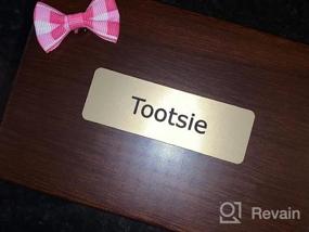 img 6 attached to Customizable Engraved Name Badges And Trophy Labels - Multiple Size And Attachment Options Available