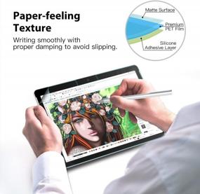 img 2 attached to 📝 MoKo Like Paper Screen Protector: Write, Draw and Sketch on Your Surface Go 2 / Go, Just Like on Paper!