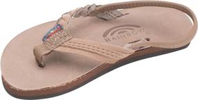 img 4 attached to Rainbow Sandals Premier Leather Expresso Boys' Shoes ~ Sandals