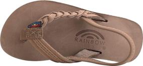 img 2 attached to Rainbow Sandals Premier Leather Expresso Boys' Shoes ~ Sandals