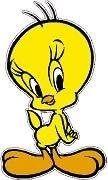 🐤 aj's signs & apparel tweety bird vinyl sticker: decorate your cars, trucks, vans, walls, and laptops! логотип