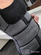 img 1 attached to Hoplynn Women'S Neoprene Sauna Sweat Waist Trainer Corset Vest For Tummy Control And Body Shaping review by Matthew Peterson