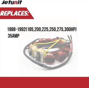 img 1 attached to Статор Jetunit V6 для Johnson Evinrude 173-4287 подвесной 185 200 225 250 275 300 л.с. 583415 584287 763765 18-5861 1988-1994 35-амперный 2-тактный 6/8-цилиндровый