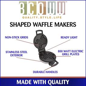 img 2 attached to 🧇 Deliciously Crispy Waffles Made Easy with Bcoww 7707 Texas Waffle Maker!