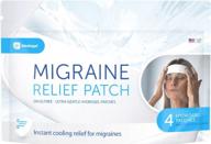 medagel migraine relief patch: cooling hydrogel patches for headache, fever & hormone relief - pack of 4 patches - made in usa логотип
