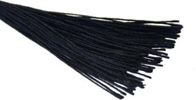 img 2 attached to 100Pcs 13Cm/5 Inch Silky Floss Bookmark Tassels With 2-Inch Cord Loop And Small Chinese Knot For Jewelry Making, Souvenir, Bookmarks, DIY Craft Accessory (Black)