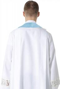 img 1 attached to 90" Reversible Clergy Mass Stole With Cross | IvyRobes Unisex-Adult'S