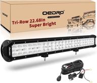 🔦 powerful oedro 23-inch tri-row led light bar - 416w spot flood combo work light for off-road vehicles: truck, jeep, suv, atv, utv, boat - includes wiring harness логотип