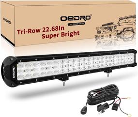 img 4 attached to 🔦 Powerful oEdRo 23-Inch Tri-Row LED Light Bar - 416W Spot Flood Combo Work Light for Off-Road Vehicles: Truck, Jeep, SUV, ATV, UTV, Boat - Includes Wiring Harness