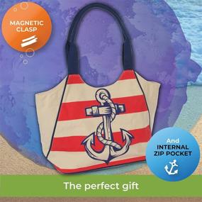 img 1 attached to 🏖️ RGS Waterproof Beach Tote: Stylish Handbags & Wallets for Women - Totes made for every occasion