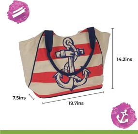 img 3 attached to 🏖️ RGS Waterproof Beach Tote: Stylish Handbags & Wallets for Women - Totes made for every occasion